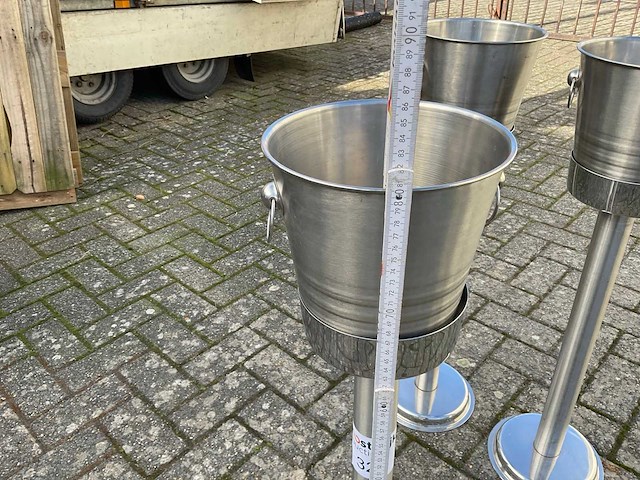Champagne emmer met staander (3x) - afbeelding 5 van  5