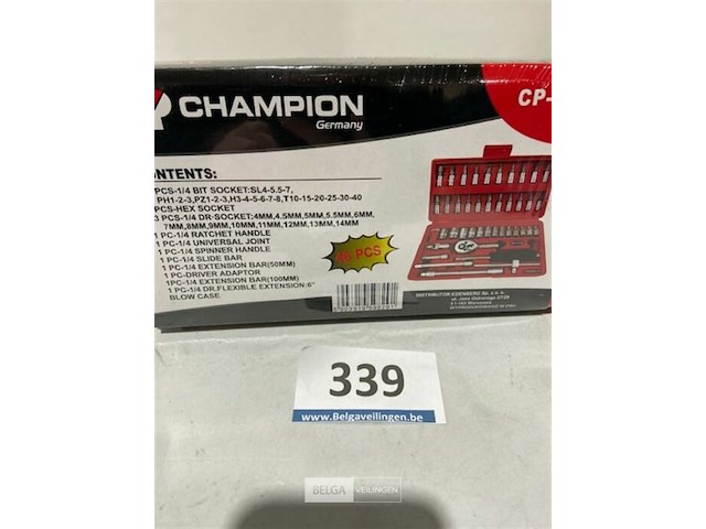 Champion doppen en bitsenset 46 dlg - afbeelding 1 van  3