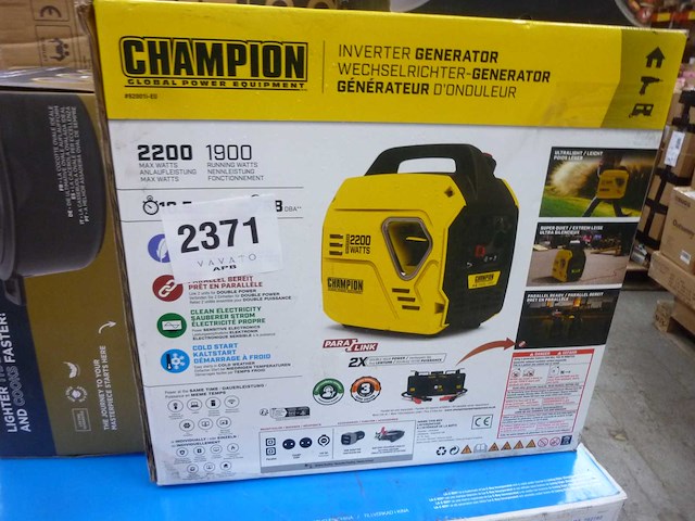 Champion power equipment 9200i-eu elektrische generator 2200 w omvormer benzine 58 dba - afbeelding 3 van  11