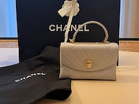 Chanel handtas - top handle flap bag - afbeelding 10 van  24