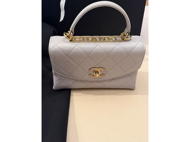 Chanel handtas - top handle flap bag - afbeelding 14 van  24