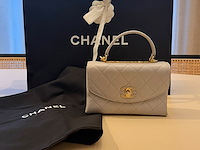 Chanel handtas - top handle flap bag - afbeelding 2 van  7