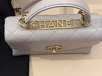 Chanel handtas - top handle flap bag - afbeelding 5 van  7