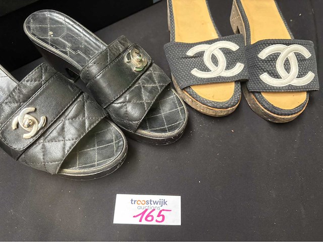 Chanel schoenen maat 38 (gebruikt) (2x) - afbeelding 2 van  6