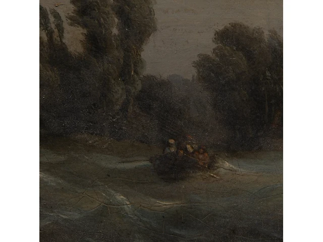 Charles euphrasie kuwasseg (1833/38-1904), boats on rough water, oil on canvas 30 x 40 cm. (11.81 x 15 3/4 in.), frame: 52 x 62 cm. (20.46 x 24.41 in.) - afbeelding 6 van  9