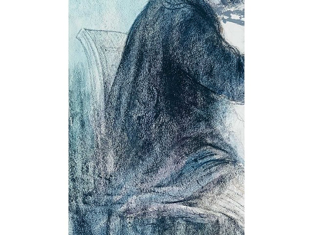 Charles lucien léandre - origineel - pastel - ingelijst - afbeelding 1 van  2