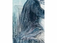 Charles lucien léandre - origineel - pastel - ingelijst - afbeelding 2 van  12