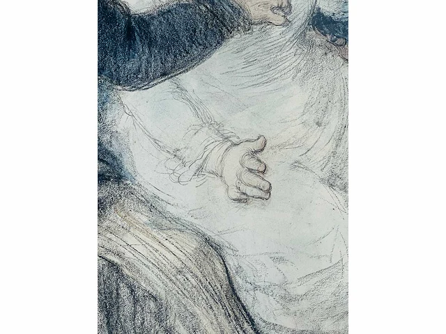 Charles lucien léandre - origineel - pastel - ingelijst - afbeelding 3 van  12