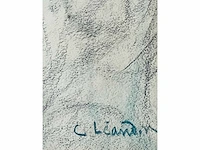 Charles lucien léandre - origineel - pastel - ingelijst - afbeelding 4 van  12