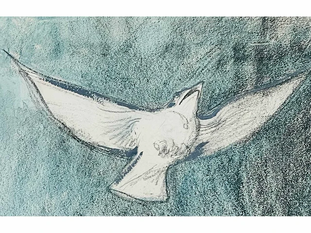Charles lucien léandre - origineel - pastel - ingelijst - afbeelding 11 van  12