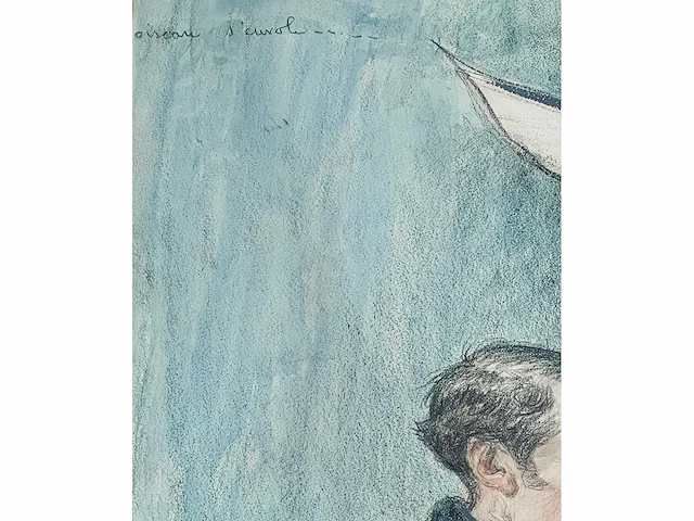 Charles lucien léandre - origineel - pastel - ingelijst - afbeelding 12 van  12