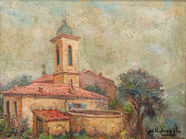Charles verbrugghe (1863-1920), two southern views, oil on panel 26 x 33 cm. (10.24 x 12.99 in.), 31 x 24 cm. (12.19 x 9.44 in.) - afbeelding 2 van  9