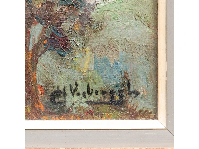 Charles verbrugghe (1863-1920), two southern views, oil on panel 26 x 33 cm. (10.24 x 12.99 in.), 31 x 24 cm. (12.19 x 9.44 in.) - afbeelding 5 van  9