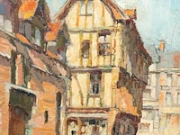 Charles verbrugghe (1863-1920), two southern views, oil on panel 26 x 33 cm. (10.24 x 12.99 in.), 31 x 24 cm. (12.19 x 9.44 in.) - afbeelding 6 van  9