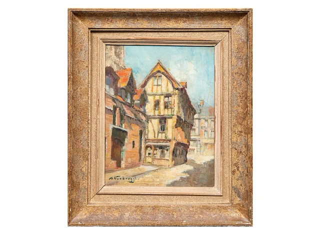 Charles verbrugghe (1863-1920), two southern views, oil on panel 26 x 33 cm. (10.24 x 12.99 in.), 31 x 24 cm. (12.19 x 9.44 in.) - afbeelding 7 van  9