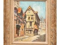 Charles verbrugghe (1863-1920), two southern views, oil on panel 26 x 33 cm. (10.24 x 12.99 in.), 31 x 24 cm. (12.19 x 9.44 in.) - afbeelding 7 van  9