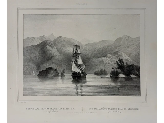 Charles william meredith van de velde (1818-1898), 'gezigten uit neêrlands indië, naar de natuur geteekend en beschreven', published by frans buffa en zonen and printed by c.a. spin, amsterdam, 1844-45 folio: 52 x 35 cm. - afbeelding 13 van  13