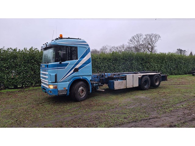 Chassis cabine scania r 144 gb 6x2 na 90190 diesel 1998 - afbeelding 1 van  1