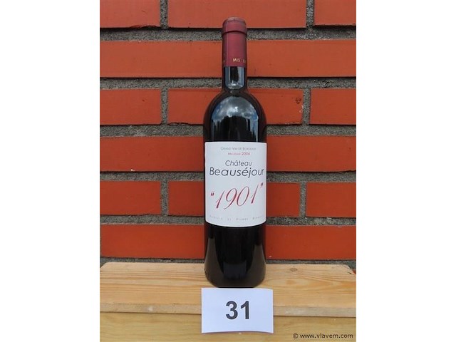 Chateau beauséjour "1901" millésime 2006 - afbeelding 1 van  3