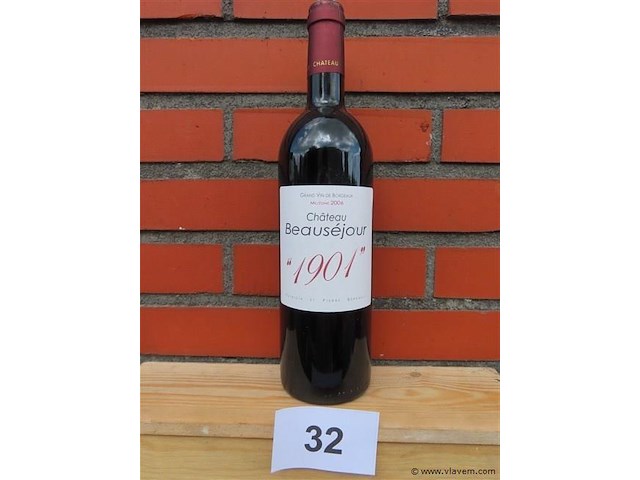 Chateau beauséjour "1901" millésime 2006 - afbeelding 1 van  3