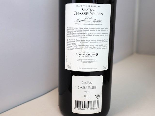 Château chasse-spleen 2003 (6x) - afbeelding 3 van  4