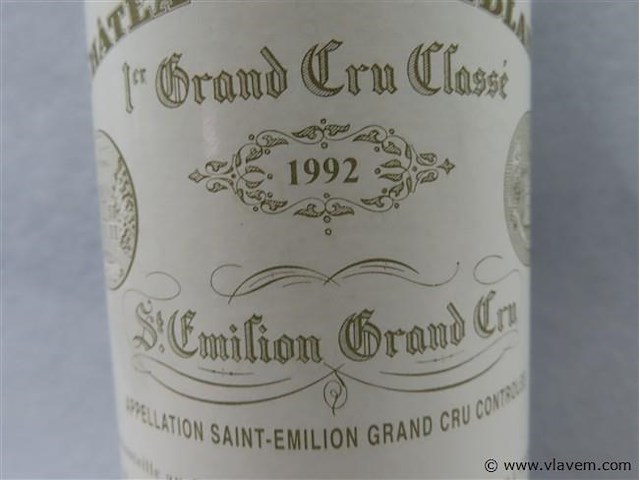 Chateau cheval blanc 1992 saint-emilion 1er grand cru classé - afbeelding 2 van  11