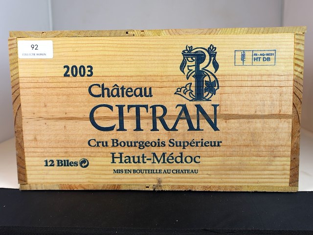 Château citran 2003 (12x) - afbeelding 1 van  2