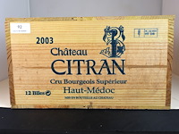 Château citran 2003 (12x) - afbeelding 1 van  2