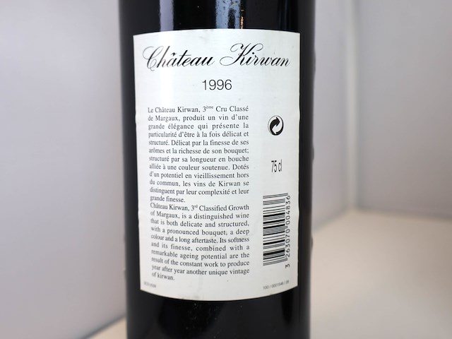 Château kirwan 1996 (4x) - afbeelding 3 van  4
