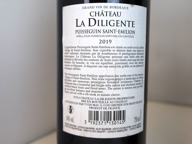 Château la diligente 2019 (7x) - afbeelding 3 van  4