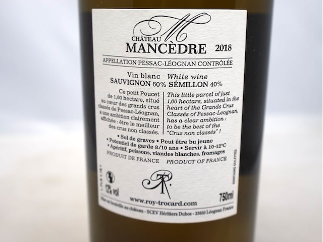 Chateau mancedre 2018 (x12) - afbeelding 4 van  5