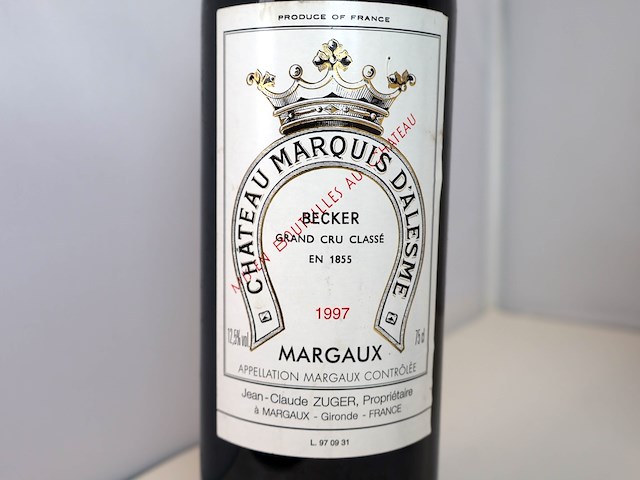 Château marquis d’alesme becker 1997 (4x) - afbeelding 2 van  4