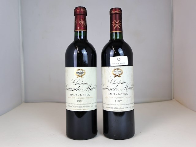 Château sociando-mallet 1997 & 1999 (2x) - afbeelding 1 van  6