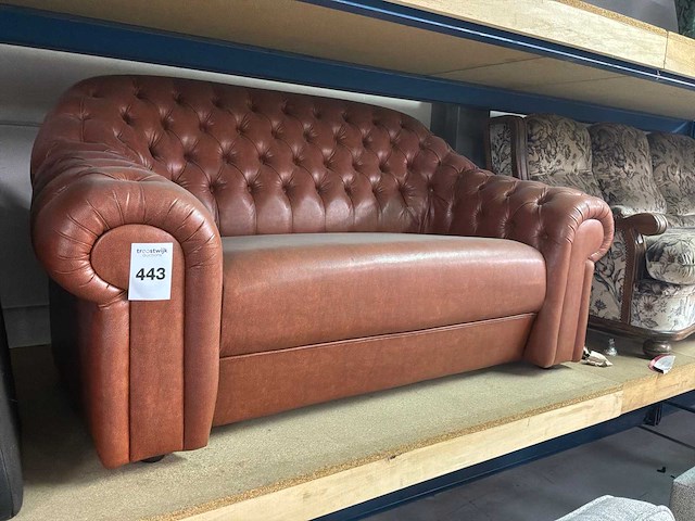 Chesterfield look zetel 2-zit - afbeelding 2 van  3