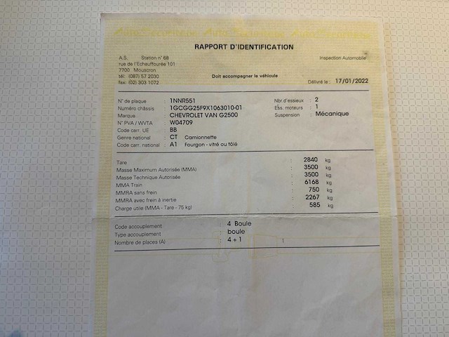 Chevrolet - g2500 - van - afbeelding 13 van  20