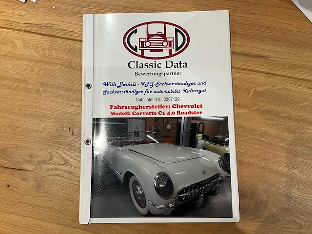 Chevrolet corvette c1 cabriolet vintage auto - afbeelding 20 van  24