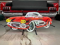 Chevrolet corvette neon sign - diverse lichte uitrusting - afbeelding 2 van  3