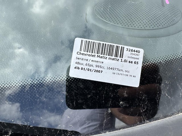 Chevrolet matiz 1.0i se,2007 - afbeelding 19 van  26