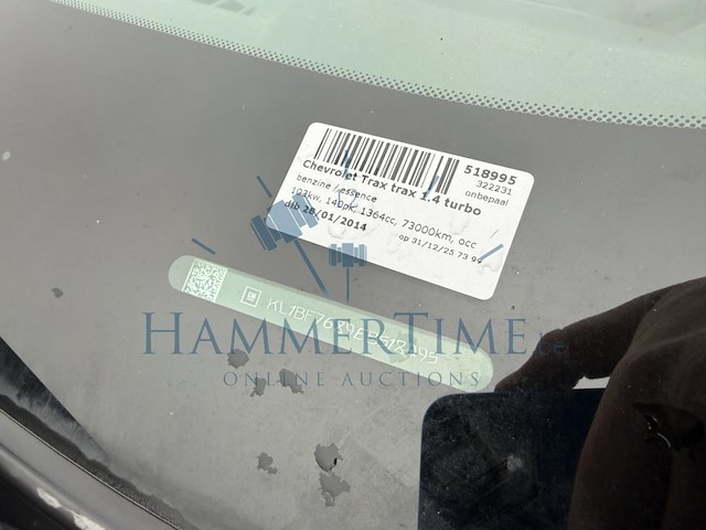 Chevrolet trax 1.4 turbo 4x2 lt s&s 140", 2014 - afbeelding 17 van  25