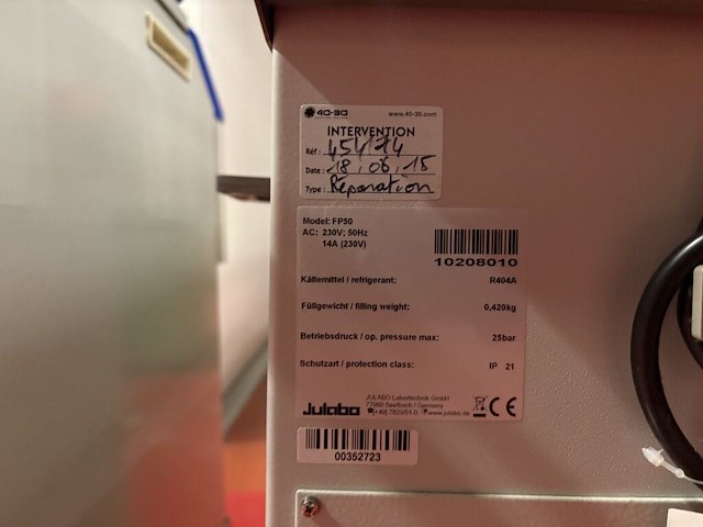 Chiller julabo - afbeelding 4 van  4