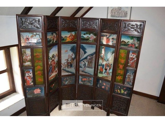 Chinees kamerscherm met 6 panelen - afbeelding 1 van  5