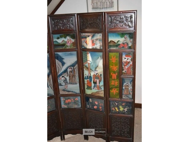 Chinees kamerscherm met 6 panelen - afbeelding 2 van  5