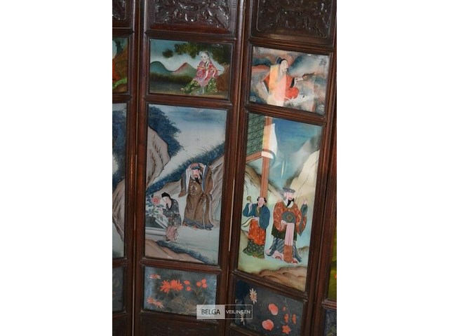 Chinees kamerscherm met 6 panelen - afbeelding 3 van  5