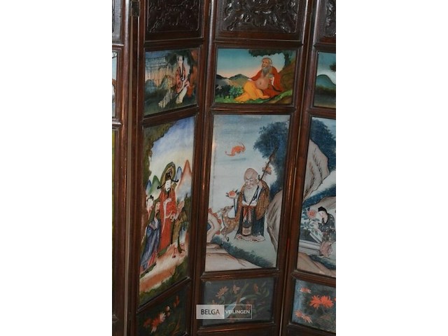 Chinees kamerscherm met 6 panelen - afbeelding 4 van  5