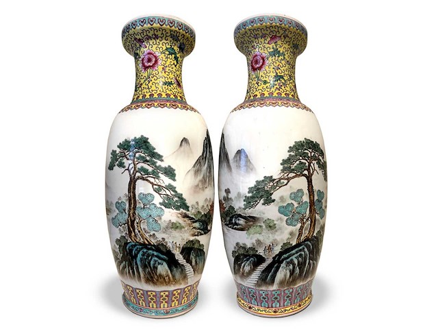 Chinees porselein (2x) - afbeelding 2 van  10