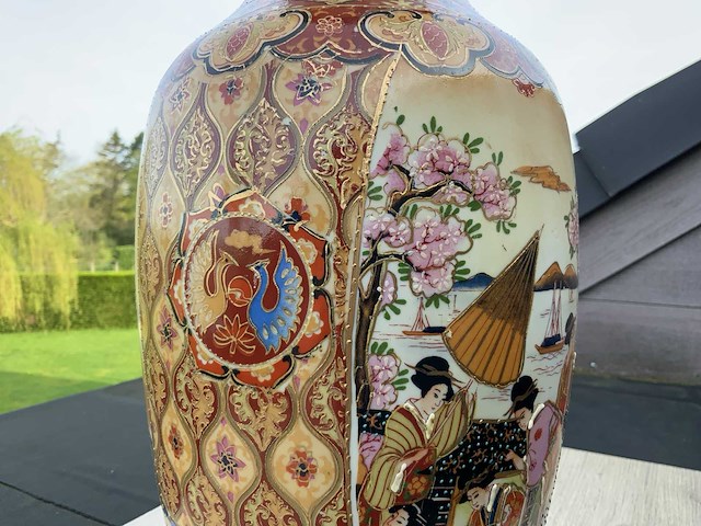 Chinees porselein h45cm - afbeelding 5 van  6
