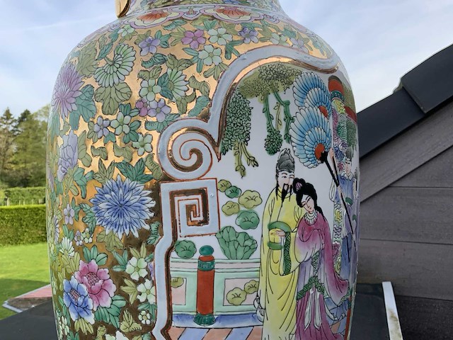 Chinees porselein h60cm - afbeelding 6 van  7