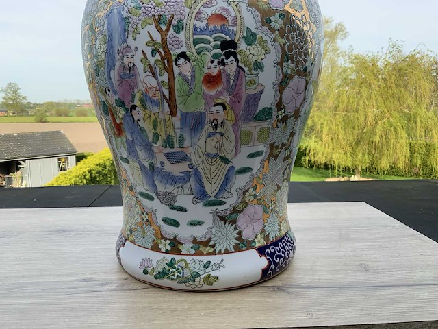 Chinees porselein h65cm - afbeelding 3 van  7
