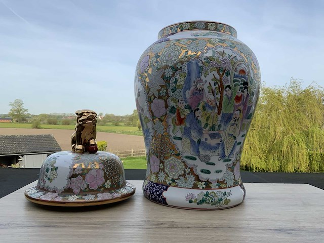 Chinees porselein h65cm - afbeelding 6 van  7