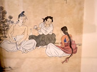 Chineese lithographie (6x) - afbeelding 2 van  10